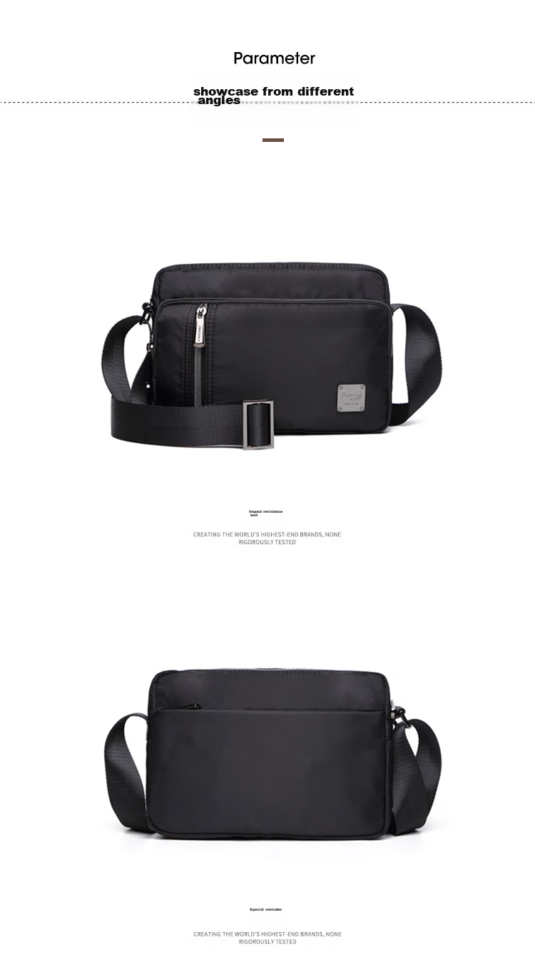 CROCODILE Men's Casual Shoulder Bag, Youth Trendy Versatile Crossbody Large Capacity Fabric Bag 27451 Gift for Boyfriend 8