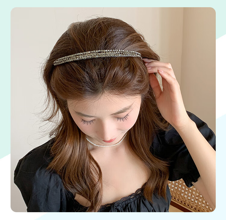 CHIMERA Luxury Princess-Style Headband, High-End Korean Version, Simple Hair Accessory, Mid-Autumn Festival Gift for Wome 10