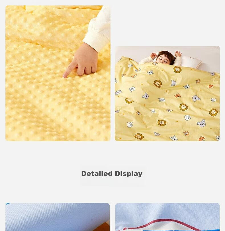 MERCURY Kids Bali Forest Antibacterial Hypoallergenic Spring And Autumn Dotted Quilt Blanket, 120cm×150cm, Infant Class A 26