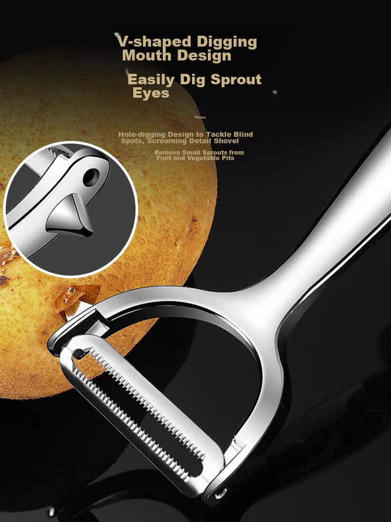 Yagao Peeler, Stainless Steel Peeling Knife, Fruit Slicer, Vegetable And Fruit Peeling Tool YG-C173 5