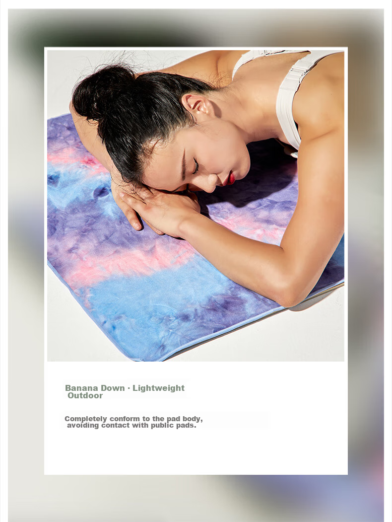 Hata Professional Yoga Mat, Non-Slip Yoga Towel, Thickened Sports Beach Towel, Fitness Sweat-Absorbing Non-Slip Towel 5