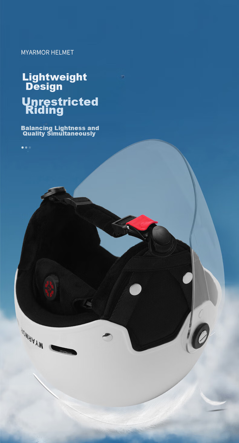 MYARMOR Extra-Large Helmet (Head Circumference 62-66cm), Electric Vehicle 3C Certified, New National Standard Large Size Motorcycle Half Helmet, Unisex All-Season Safety Helmet for Electric Scooters, Earl Grey Black 16