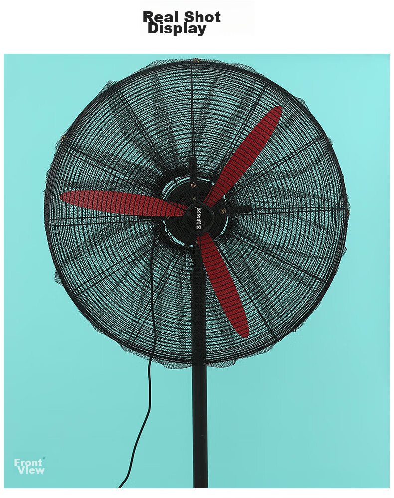 Keruier Industrial Fan Cover, Anti-Pinch, for Factory Workshop, Dust Cover, Large Size Fan Safety Cover, Fan Protection Net, Children's Desktop And Floor Fan Protective Cover, 80cm 13