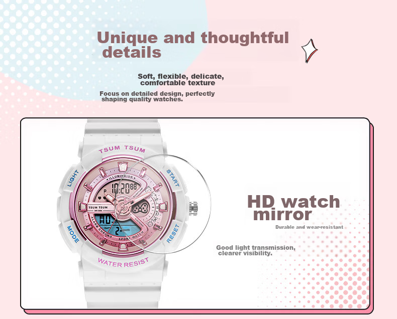 Disney Sports Waterproof Watch for Middle And High School Exams Only, Time-Telling Electronic Watch for Primary, Junior High And Senior High School Students And Childre 10