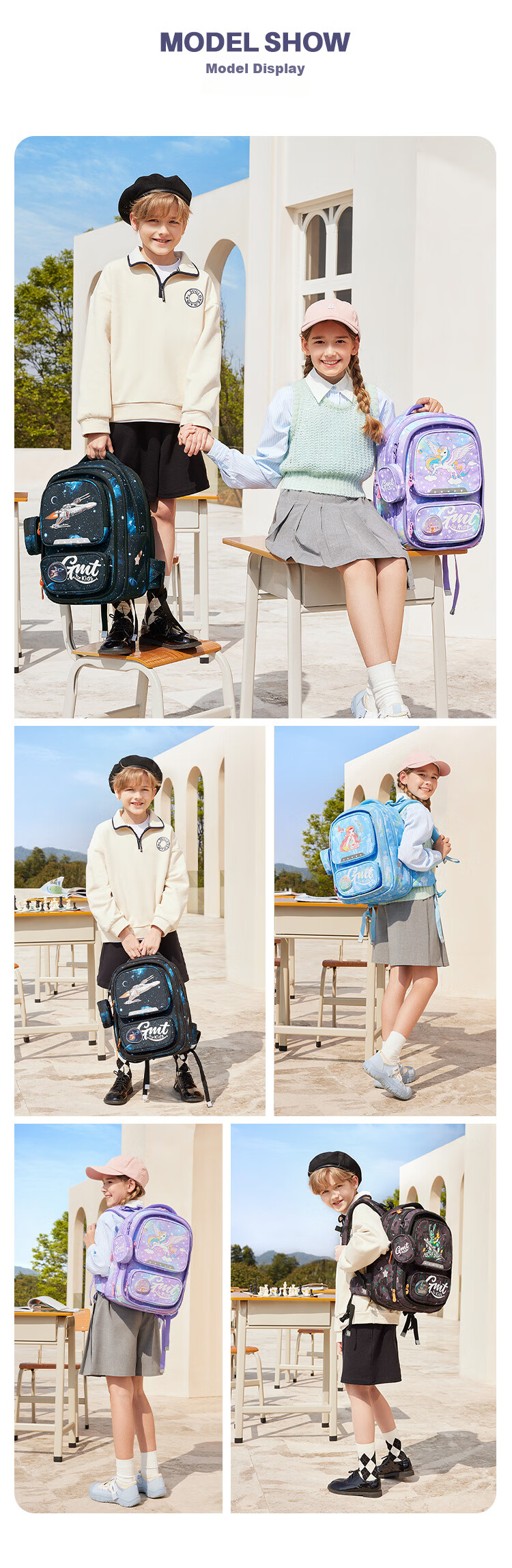 Gmt for Kids Backpack, Elementary School Student Shoulder Bag, Children's Ultra-Light Spine Protection And Load Reduction Gift, Expandable Backpack for Grades 1-6, Women Fish Desig 12