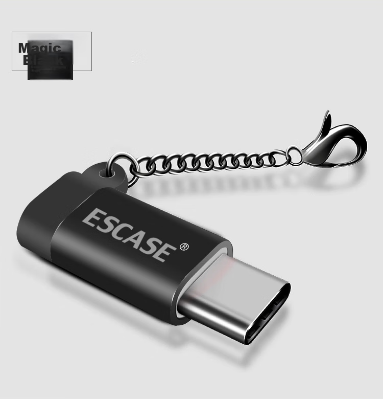 ESCASE Android to Apple Adapter Micro USB to Lightning Data Cable for IPhone 15/13/14/Pad Fast Charging Essential for Business Trips 12