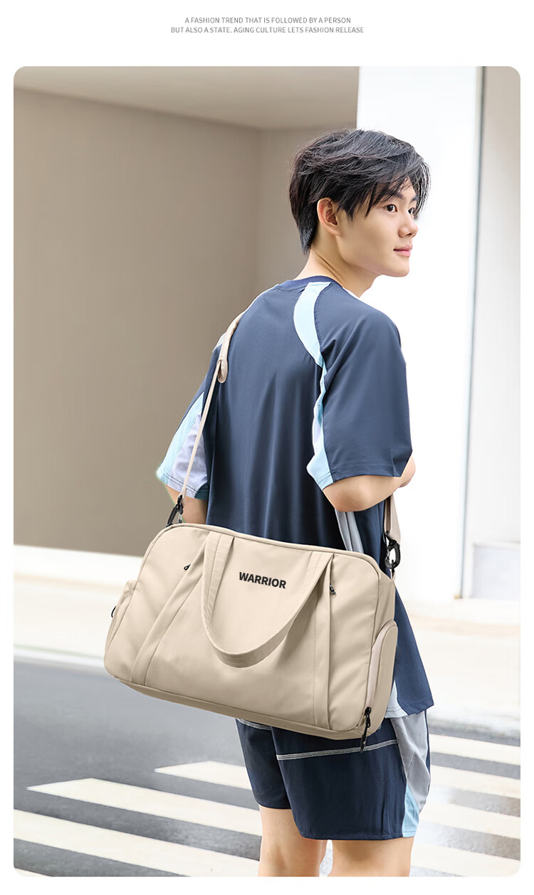 Huili Sports Fitness Bag for Women, Dry And Wet Separation, Short-Trip Travel Bag, Large Capacity, Lightweight Handheld Luggage Bag, Yoga Swimming Bag 18
