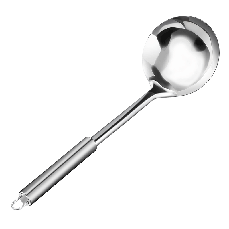 Maxcook Stainless Steel Soup Ladle, Thick Large Soup Spoon, Simple Series MCCU-169