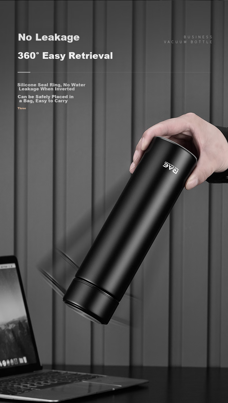 Ranye Custom Insulated Mug for Students, 316L Stainless Steel Tea Cup, 500ml, R3686, White, for National Day And Wedding 24