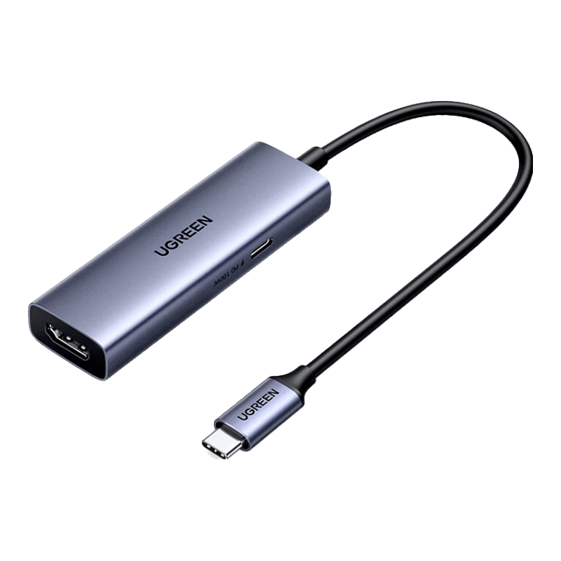 UGREEN HDMI Video Capture Card 4K HD Input PD Charging MS2130 Compatible with Switch/PS5 Computer, Phone, Tablet, Camera, Gaming, Douyin Live Streaming to Type-C