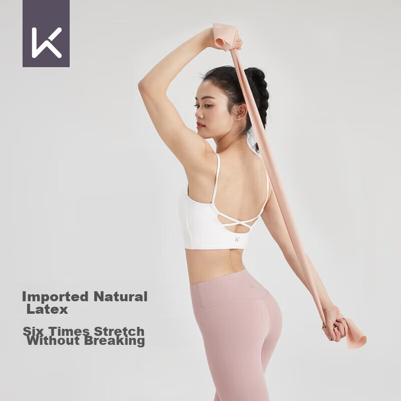 Keep Fitness Resistance Band, Latex Elastic Band for Back Exercises And Yoga, Pilates K-Rox Pink 10 Lbs