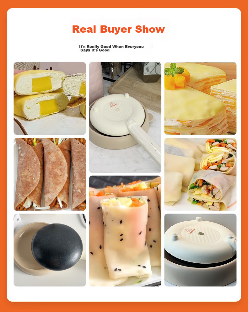 Bear Pancake Maker, Home Electric Griddle, Spring Pancake Maker, Crepe Maker, Breakfast Machine, Mini Non-Stick Pan, Flatbread Maker, DBC-D05E3 1