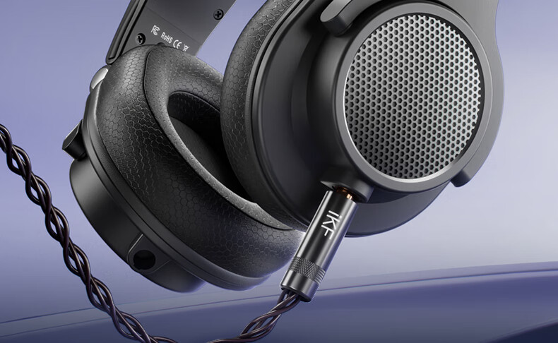 IKF VP5 Over-Ear Wired Headphones High-Fidelity HiFi Sound Fully Closed Monitoring Studio Recording Gaming FPS Mic Computer Mobile Universal 3