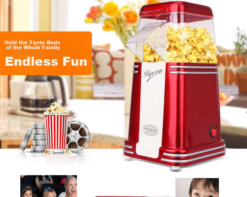 Nostdeqi Popcorn Machine New Year Gift Fully Automatic Commercial Dual-Use Popcorn Maker Spherical and Butterfly Shape Cinema Snack with Warming Function 11