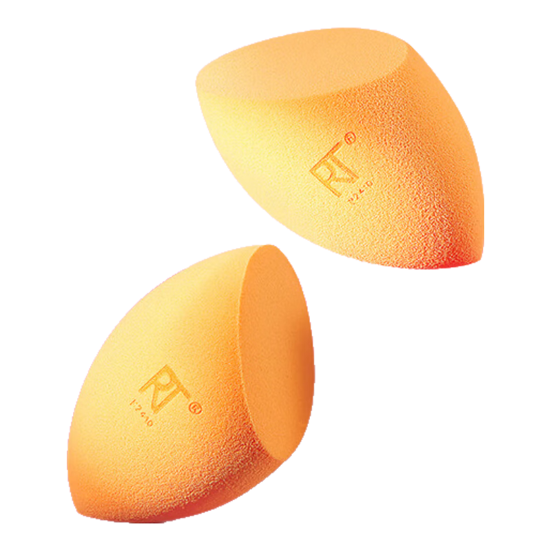 Real Techniques Beauty Blender Sponge Makeup Puff, 2-Piece Set, Dual-Use for Dry And Wet Application, Mid-Autumn Festival Gift