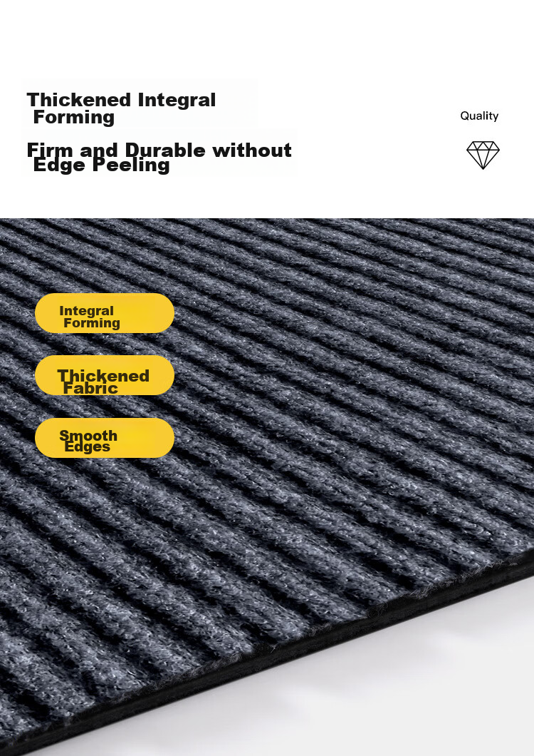 Qiqijia Entrance Door Mat, Non-Slip Doormat at Entryway, PVC Foot Mat, Dirt-Resistant Carpet Doormat, Cuttable Pad 13