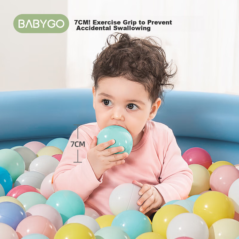 Детский игровой мяч BG-BABYGO "Ocean Ball" 7 см, 100 шт., цвет "Ice Cream Color"