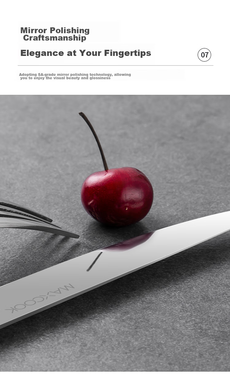 MAXCOOK 304 Stainless Steel Knife And Fork Set, Cutlery Two-Piece Set, Western Tableware MCGC352 9