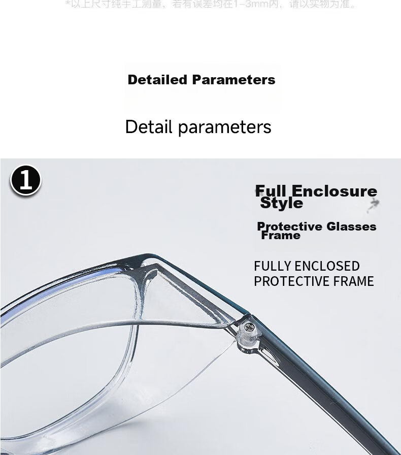 Cuntiandaofu Windproof Goggles, Pollen-Proof Glasses, Blue Light Blocking Glasses, Soft Protection, Anti-Fog And Blue Light Blocking Clear Frame Glasses 15