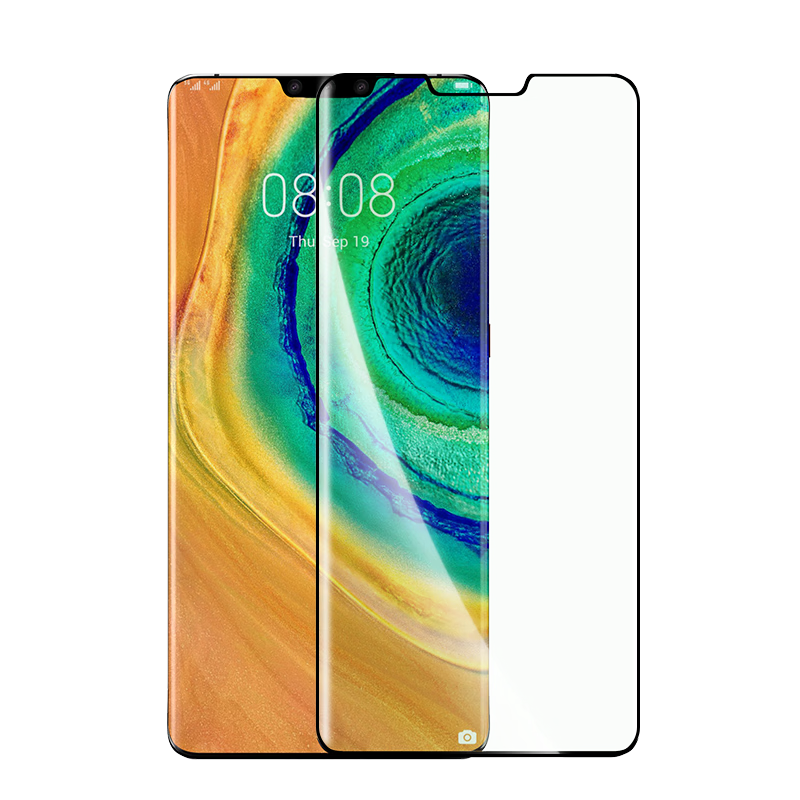 LLUNC Tempered Glass Screen Protector for Huawei Mate30, Huawei Mate30 5G Phone Film, Integrated Glass Protective Film, High-Definition Anti-Drop Anti-Fingerprint Phone Screen Protector, Non-Full Scree