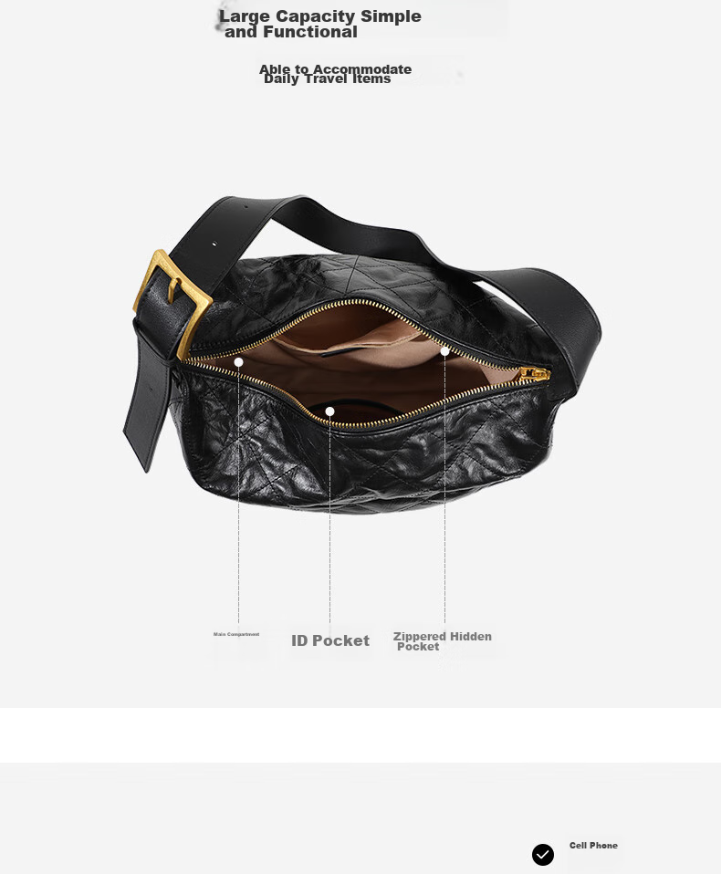 C.BANNER Leather Handbag, Women's Tote Bag, Large Capacity Shoulder Crossbody Bag, Luxury Brand Birthday Gift for Girlfriend on May 20 4