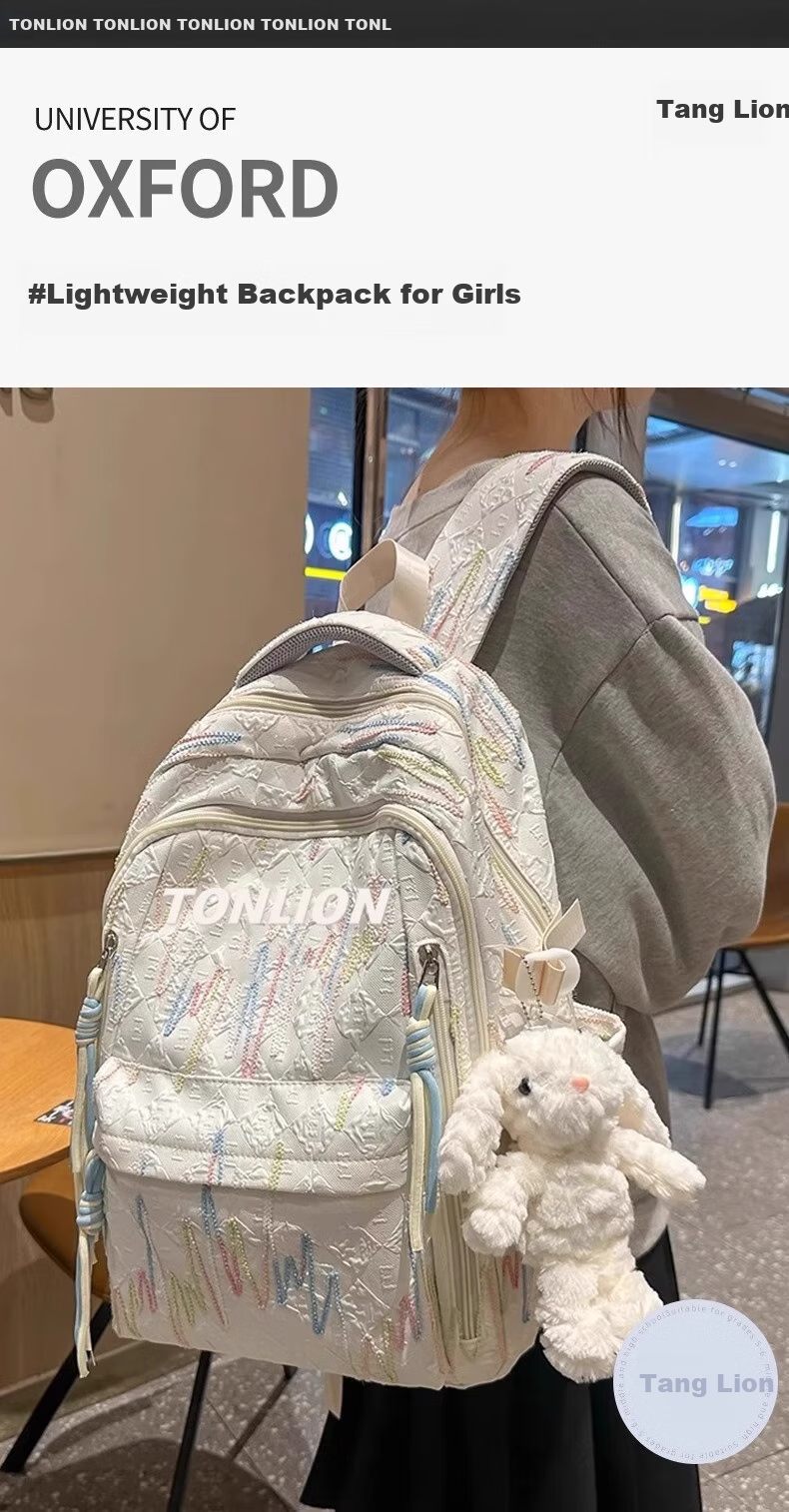 TonLion Backpack for Middle School Girls, New Style for 2025, High School And Elementary School Students, Large Capacity, Lightweight Travel Backpack, Stylish Backpack 1