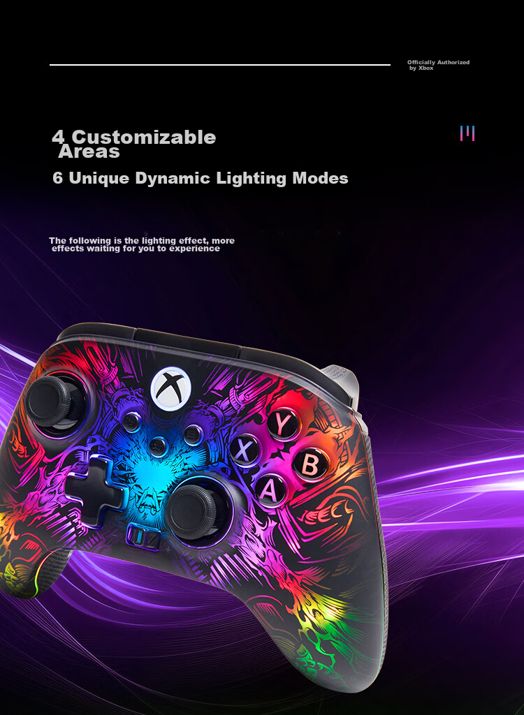 PowerA Microsoft Xbox Authorized Wireless Xbox Elite Controller, Xbox Gamepad, FusionPro Controller for PC/Xbox, Adjustable Hall Effect Joysticks, RGB Lighting Effects 4