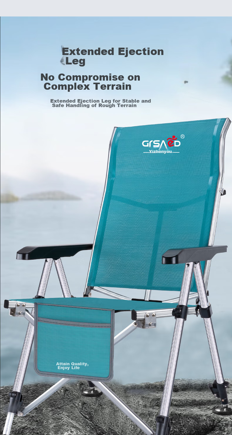 Grsaed All-Terrain European Fishing Chair, Multifunctional Wild Fishing Stool, Complete Portable Folding Chair with Tackle - Upgraded Versio 3