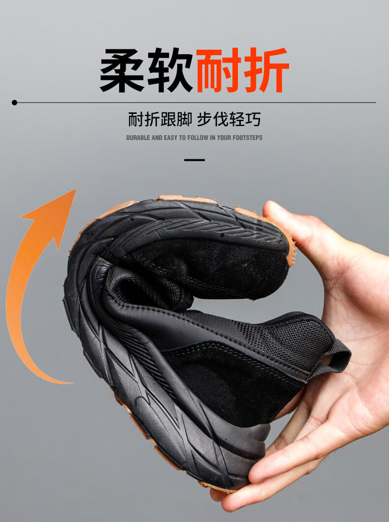 Jiuzhouzhanlang Safety Shoes, Puncture-Resistant, Anti-Smashing, Metal-Free, Can Pass Security Checkpoints, Insulated 6kV Protective Shoes, Ultra-Light Comfortable Breathable Summer Style, 6123* All-Season Rubber And Plastic Sole [Shipped from Beijing Warehouse], Size 43 2