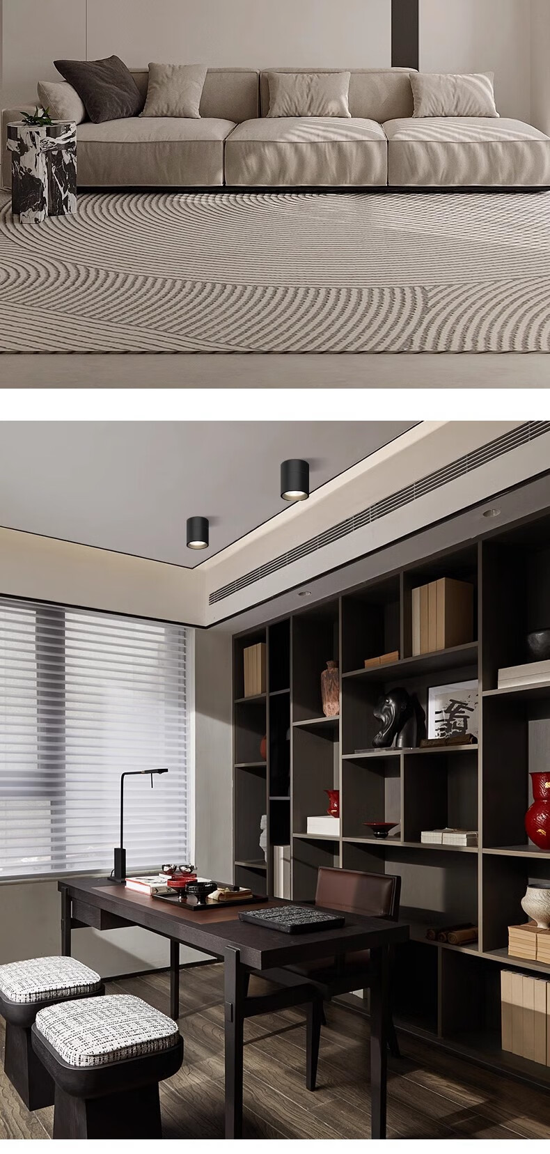 Fanyao Adjustable Angle LED Downlight Spotlight Surface Mounted Foldable No Hole Required Living Room Background Wall 20W Spotlight Model 6