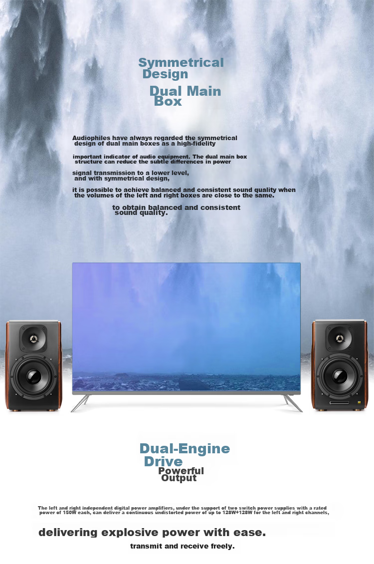 EDIFIER S3000MKII Wireless HiFi Active Speakers, Bookshelf Speakers, Bluetooth Speakers, Computer Speakers, TV Soundbar 2.0 6