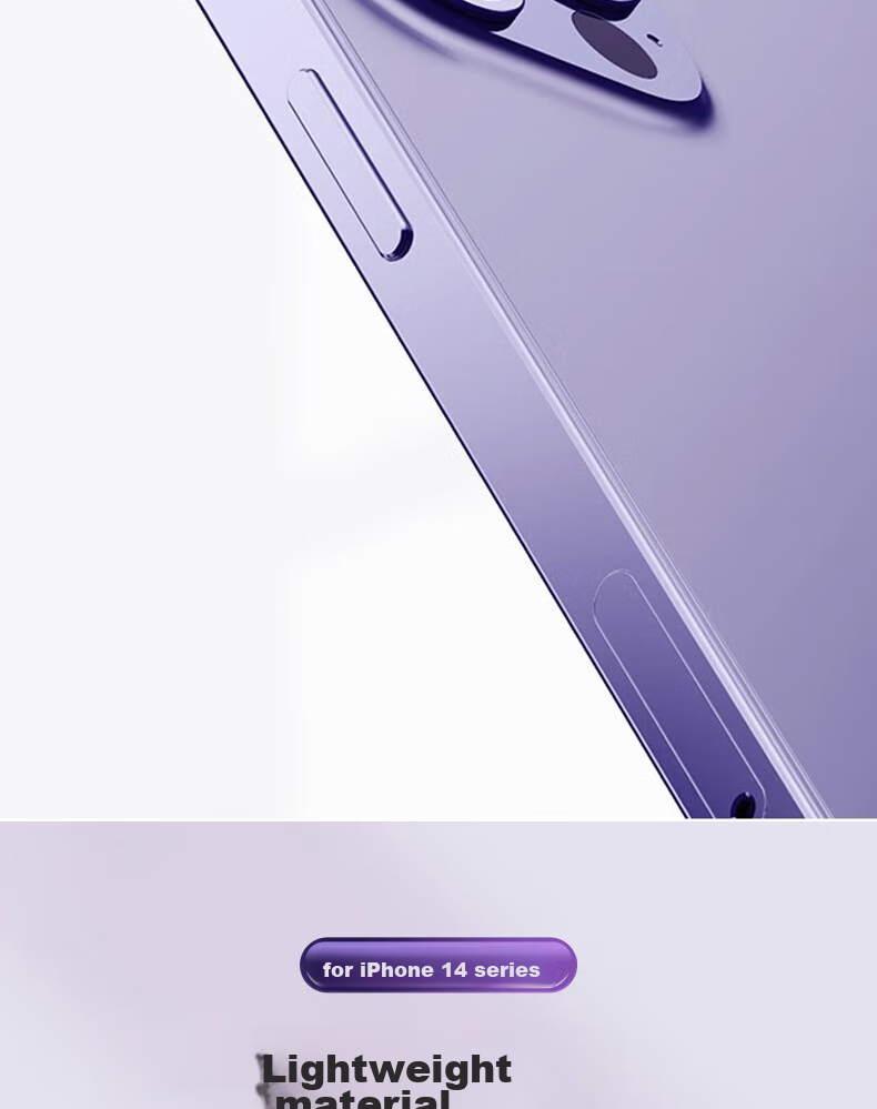 ESCASE IPhone 14 Pro Max Camera Lens Protector, IPhone 14 Pro Tempered Glass Film, Metal Rear Camera Anti-Drop Film, Detachable Single Ring, High-Definition Sapphire Wear-Resistant Eagle Eye Silver Color 8