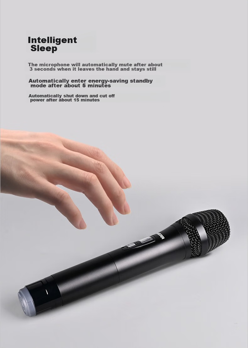 TAKSTAR G5 U-Segment Wireless Microphone System, Dual-Channel Wireless Mic for Professional Performance, KTV, Meetings, Karaoke, Handheld Microphone 6