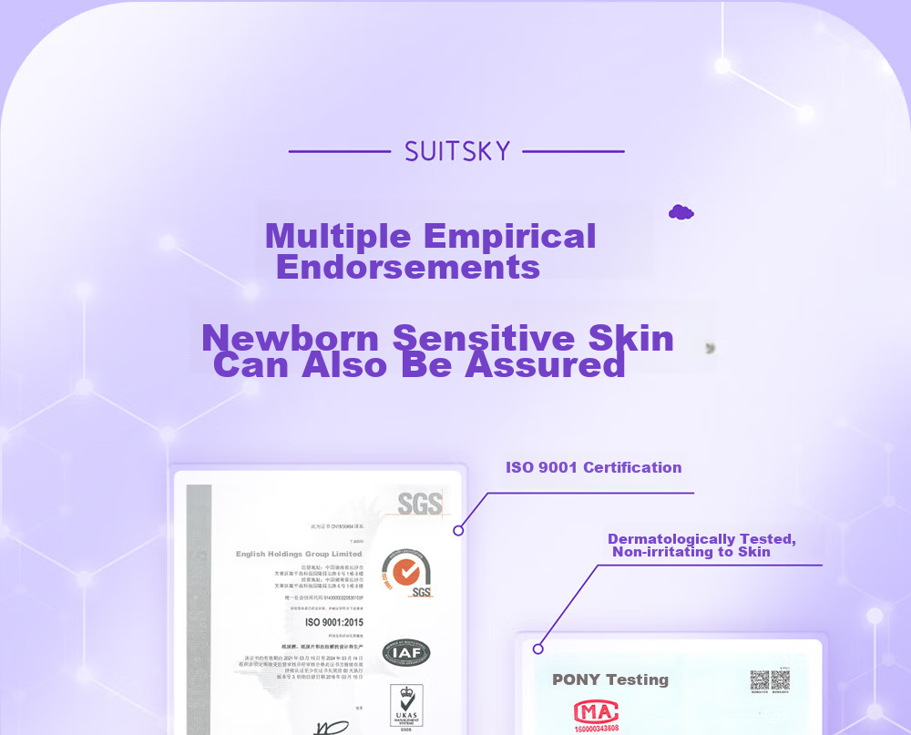 Suitsky [Ideal for Sensitive Skin], Vitamin E Pro Diapers, M Size, 24 Pieces, Sensitive Skin Diapers, Baby Diapers, Summer Ultra-Thi 24