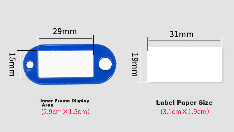 Befon Key Tag, Key Label, Keychain, Office Key Pendant, Office Supplies, Blue, 50 Pieces/box, 3C Digital Products, All-Net Low Price 5