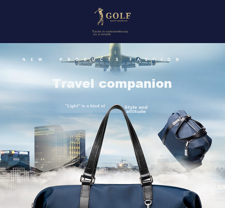 GOLF Travel Bag, Casual Sports Fitness Bag, Handheld And Shoulder Luggage Bag, Men's Short-Trip Travel Bag, Large Capacity Business Trip Bag 3