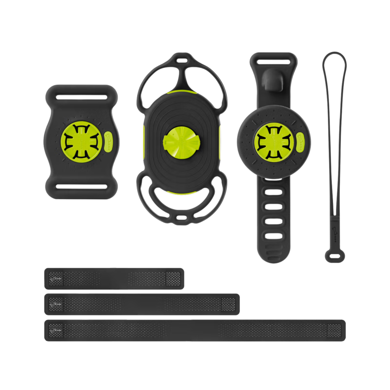 Bone Road Bike Phone Mount, Magnetic Quick-Release Cycling Navigation Bracket, Silicone Shock-Absorbing, Compatible with Garmin GPS Watches
