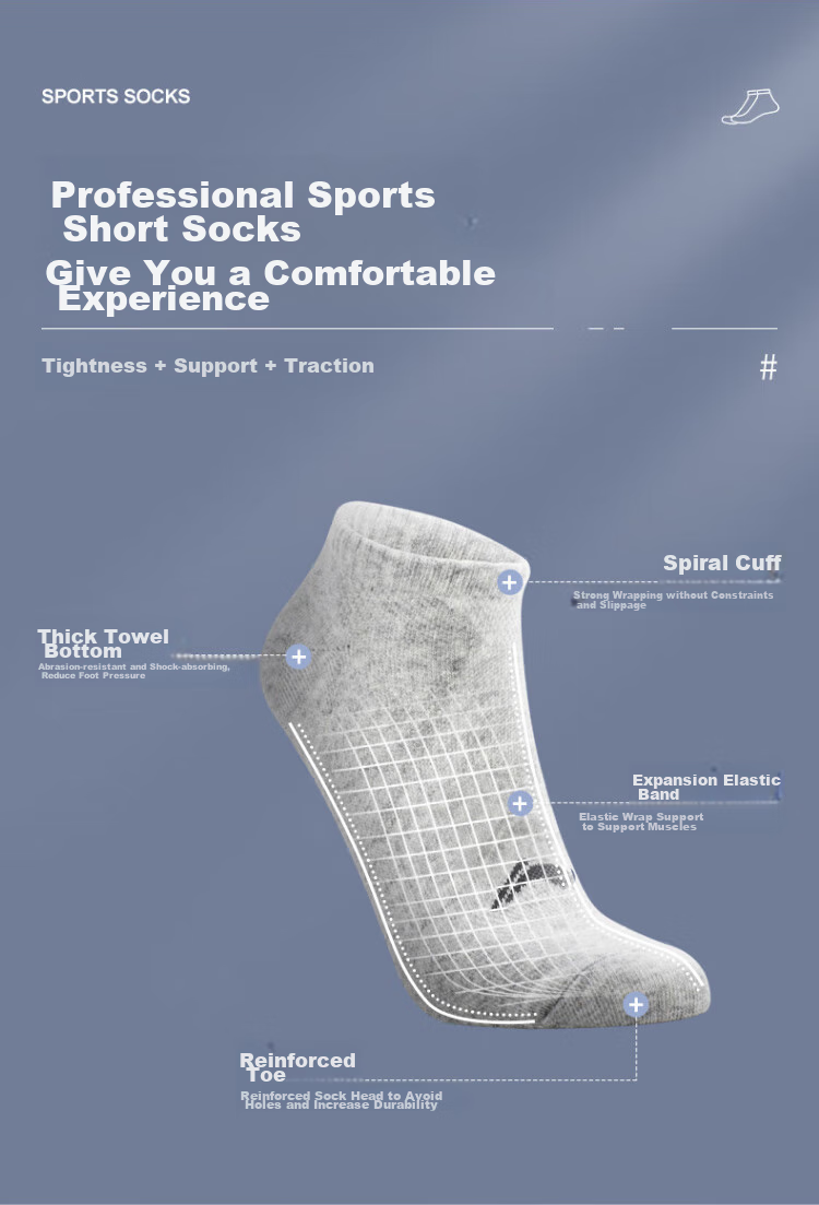 Li-Ning Socks for Men And Women, Sports Socks, Short Socks (3 Pairs), Low-Cut Basketball Socks, Casual Anti-Slip Antibacterial Warm Socks 3
