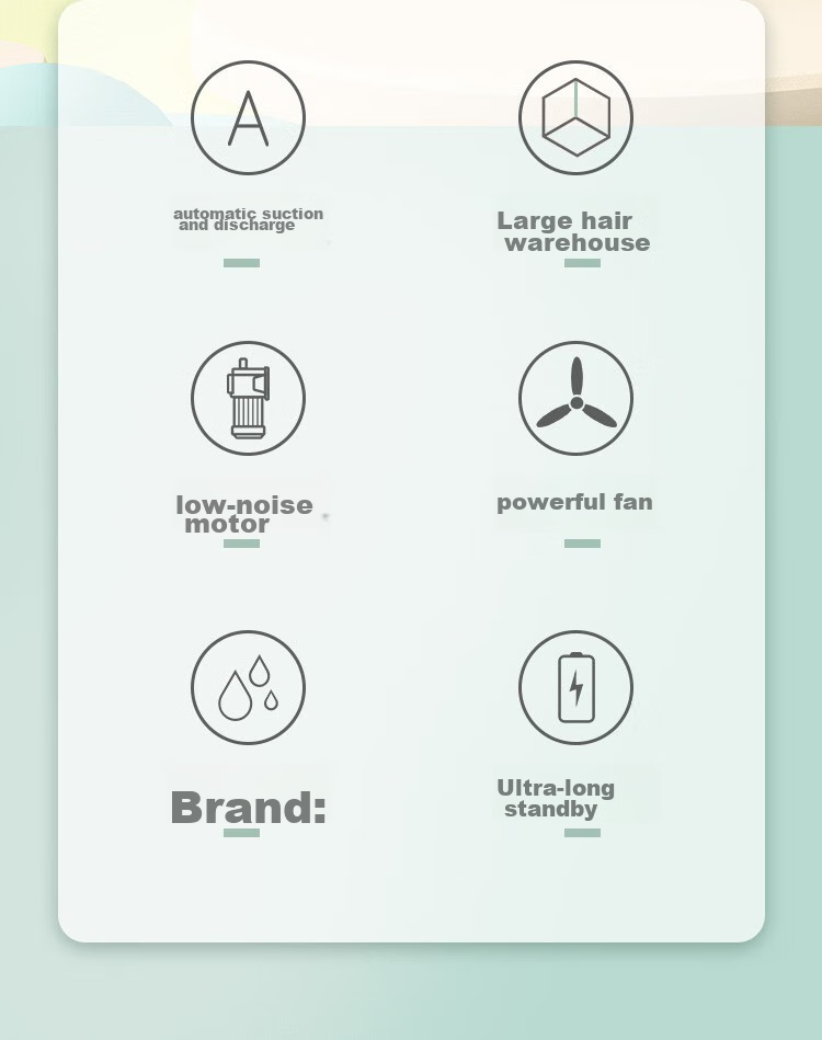 AUX Automatic Hair-Removing Baby Hair Clipper, Suitable for Adults, Quiet Operation, Waterproof, Infant Hair Trimmer, Newborn Electric Scissors, Children's Hair Cutting Tool 3
