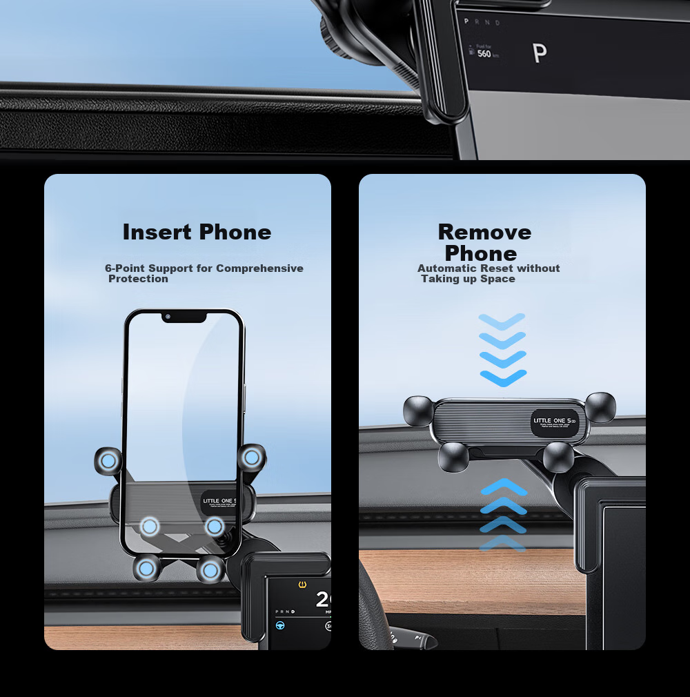 Dijialun New Car Screen Phone Navigation Mount for New Energy Vehicles, Sturdy Display Stand That Doesn't Fall Off And Is Universal 9