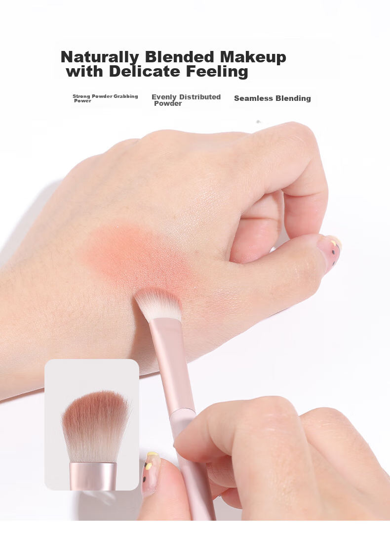 Dongyiyanxuan New Year Gift Set of 5 Wool Eyeshadow Brushes for Eye Details, Blending, Under-Eye Bags, And Concealing 4