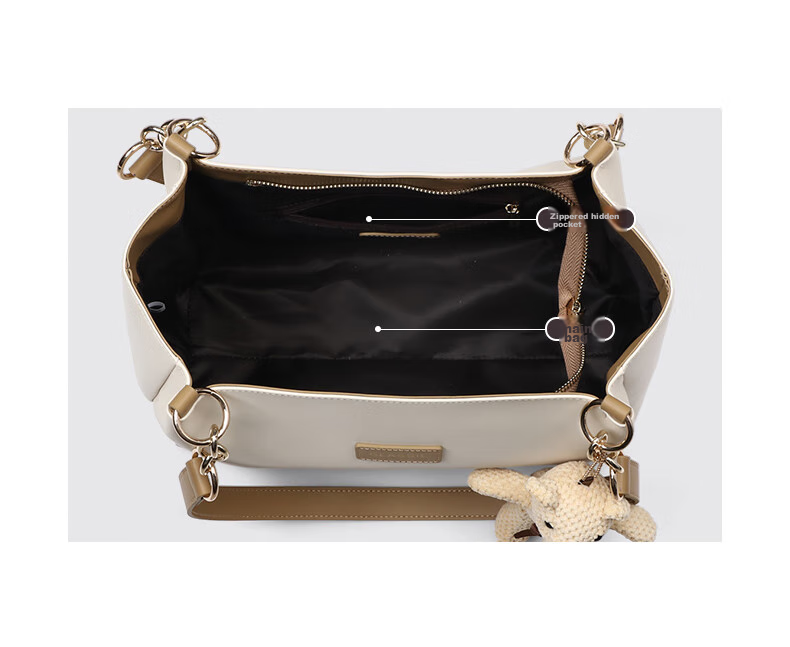Aiqinghai Leather Handbag, Women's Tote Bag, Large Capacity Shoulder Bag, High-End Brand, Birthday Gift for Wife Or Girlfriend on May 20 9
