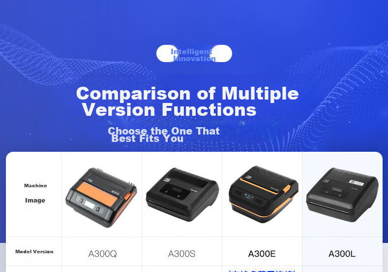 HPRT A300E Portable Express Delivery Single Mobile Bluetooth Universal Thermal Printer, Warehouse Label Pickup Code Electronic Shipping Label, Cainiao Post Station Printing Machine 7