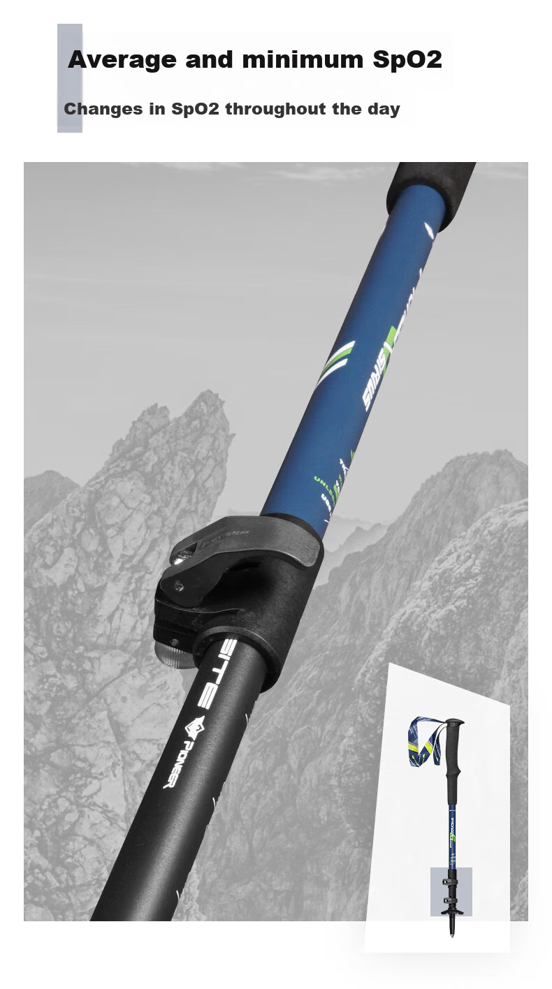Pioneer Tianlangxing 5 Series Trekking Pole, 7075 Aluminum Alloy Cane, Children's Stick, Adult Universal Straight Handle, Gray 10