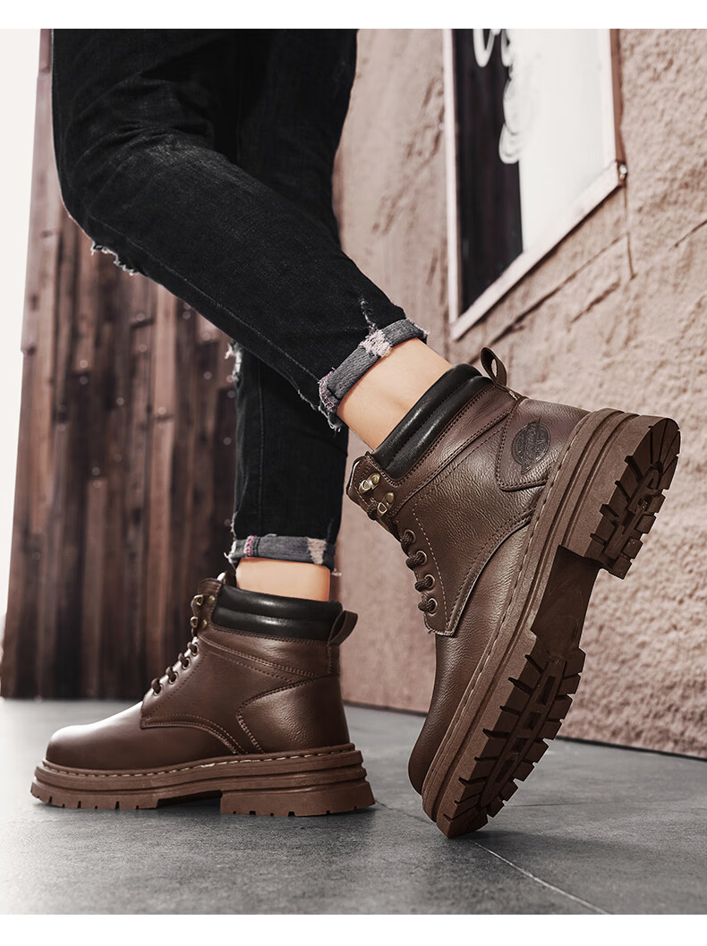 Warrior Workwear Men's Boots Casual Martin Boots 1766-1 Tan Size 44 9