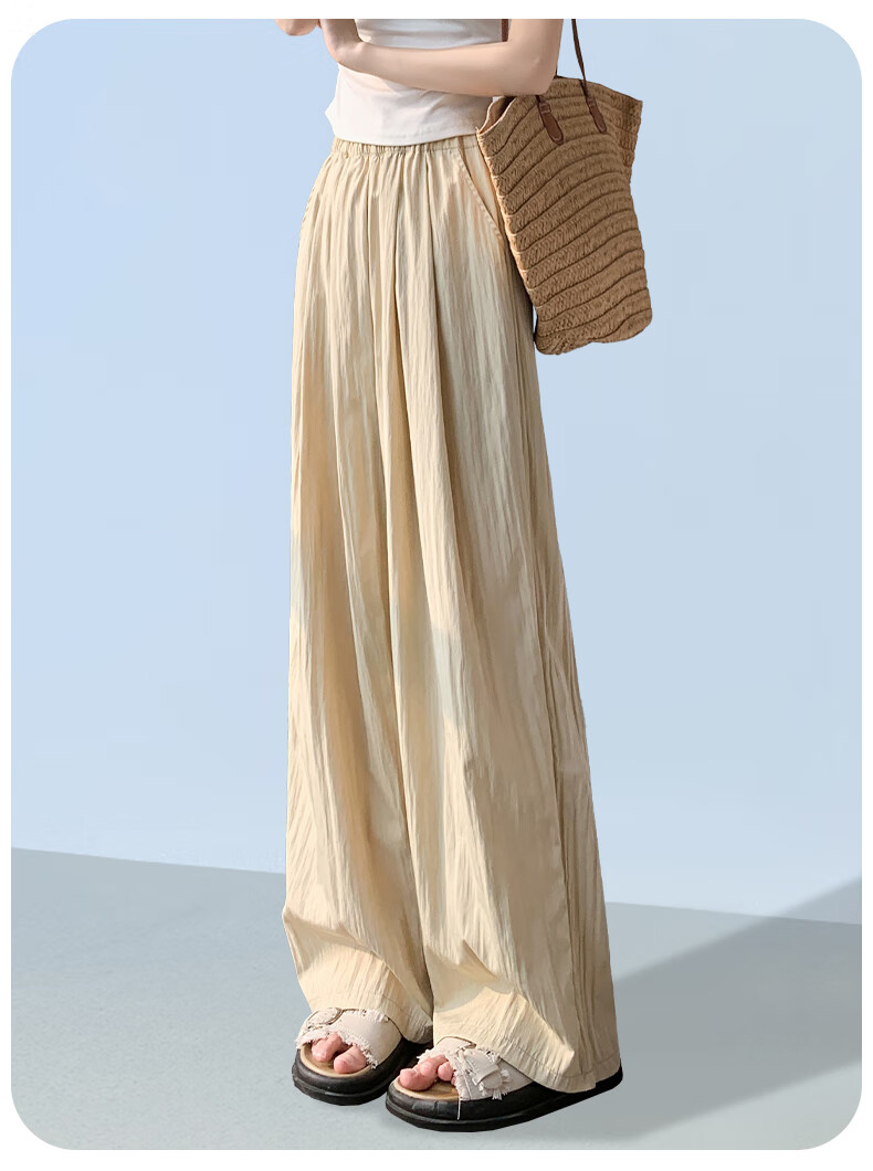 FitonTon Women's Pants, 2025 New Japanese-Style Lazy Yamamoto Pants, Loose-Fitting Slimming Wide-Leg Trousers, High-Waisted Draping Floor-Length Pants 17