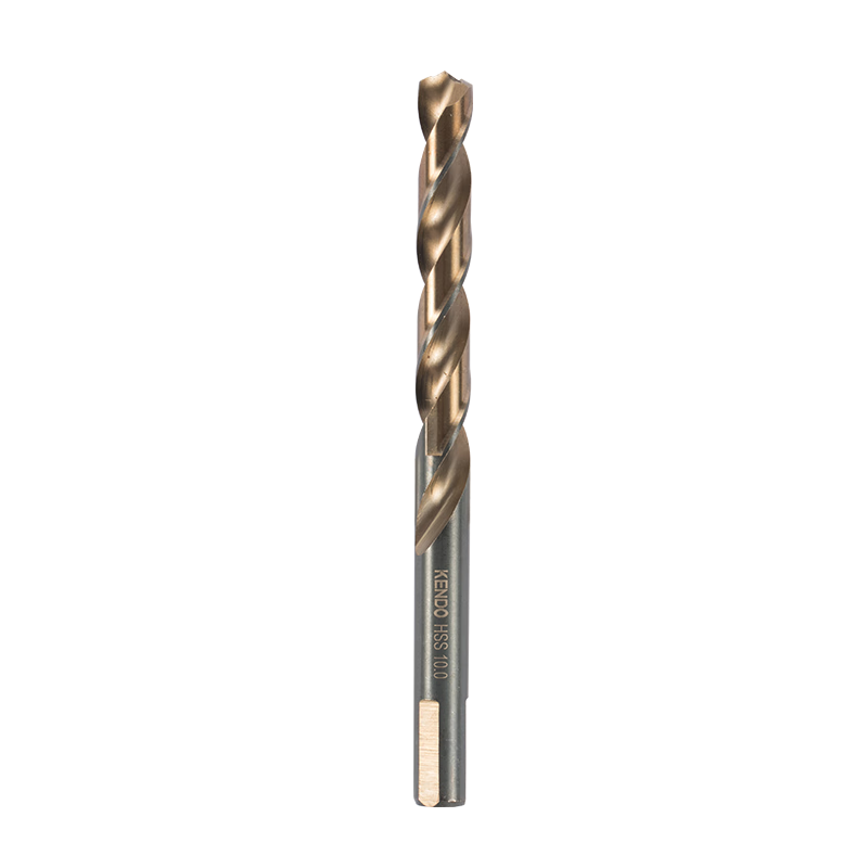 KENDO High-Speed Steel Multi-Flute Pointed Drill Bit Curved Surface Drilling Bit 10mm
