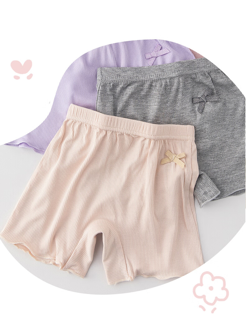 Bejirog Girls' Safety Shorts, Children's Underwear Two-In Anti-Exposure with Skirts, Pure Cotton Undershorts, Summer Thin Boxer Briefs 10