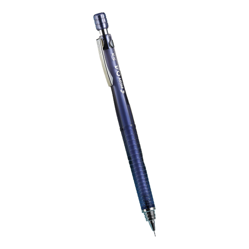 PILOT S3 Drawing Mechanical Pencil for Primary And Secondary School Students, Children's Exam-Specific Pencil, Stationery, Drawing Pencil with Eraser Tip HPS-30R 0.4 Transparent Navy Blue