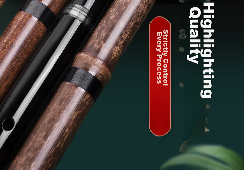 Daoyun Purple Bamboo Xiao Flute, Eight-Hole G Key, Beginner's Entry-Level Professional Ancient Style Purple Bamboo Short Flute, Musical Instrument 11